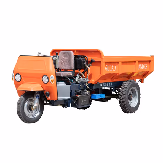 Camión volquete triciclo minero personalizado para productos pesados